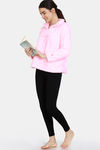 Zivame Fluffy Fur Knit Sweatshirt - Candy Pink — thumbnail 4